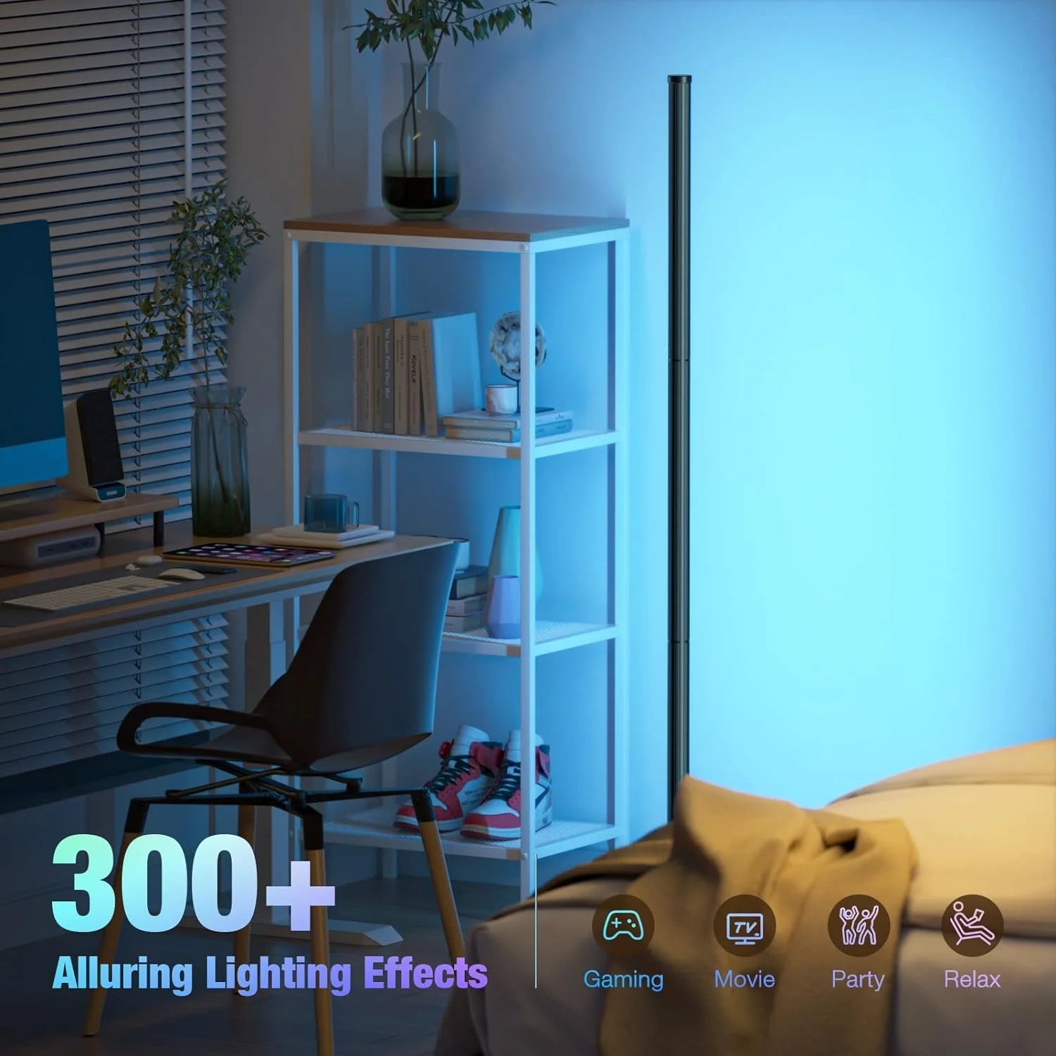 LodgeLoom™ Smart RGB Dream Color Floor Lamp with Music Sync