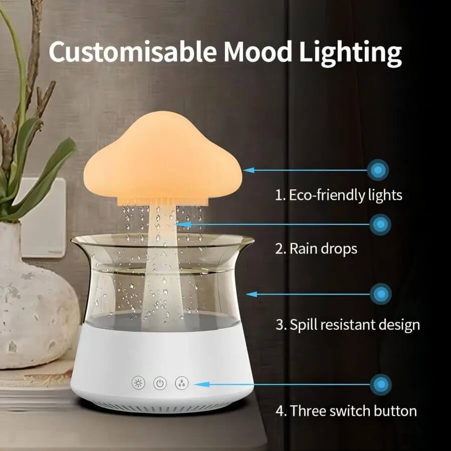 LodgeLoom™ Relax Cloud Rain Diffuser - Humidifier